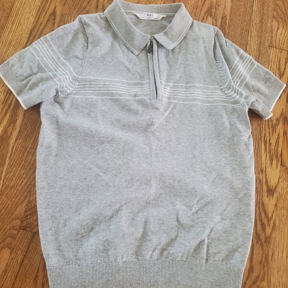 Marks & Spencer Kids Gray Polo Shirt